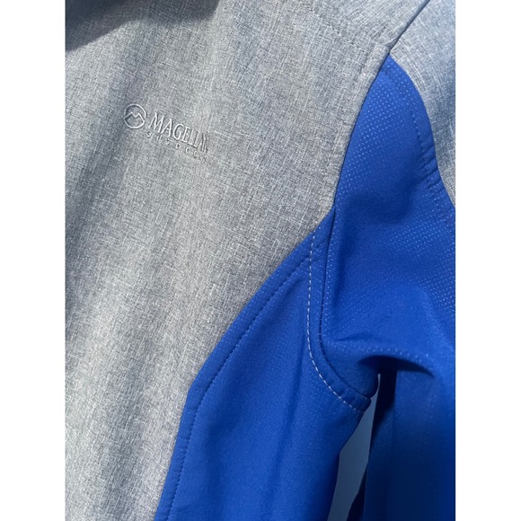 Magellan Outdoors Jacket Full Zip Hooded Gray Blue Boys Size L - Picture 5 of 7